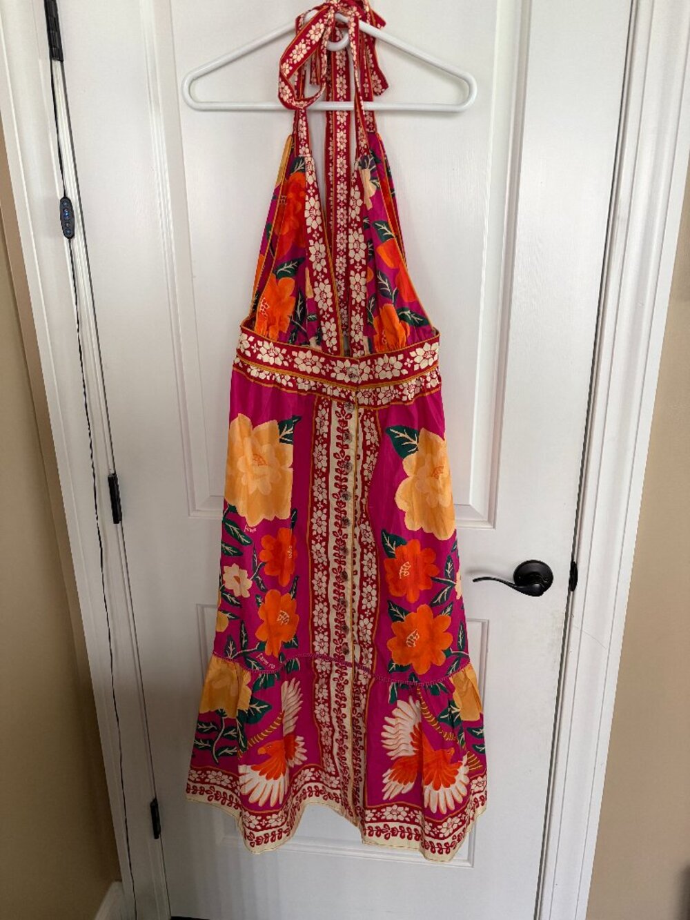 NWT Farm Rio Women’s Floral Tapestry Size L Midi Dress